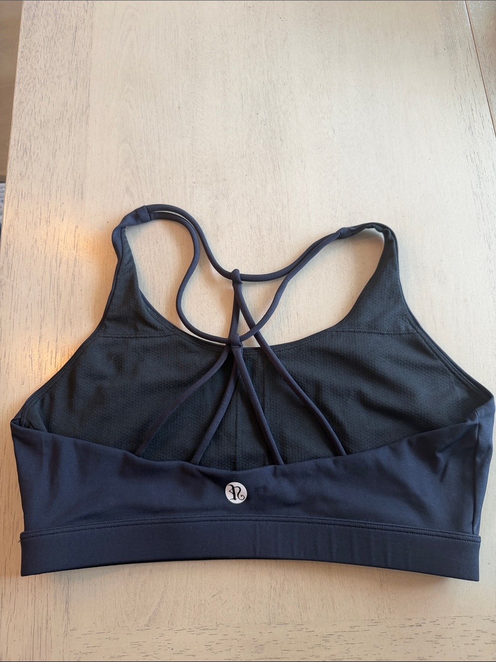 Women's Strappy Sports Bralette - Black - Picture 2 of 2